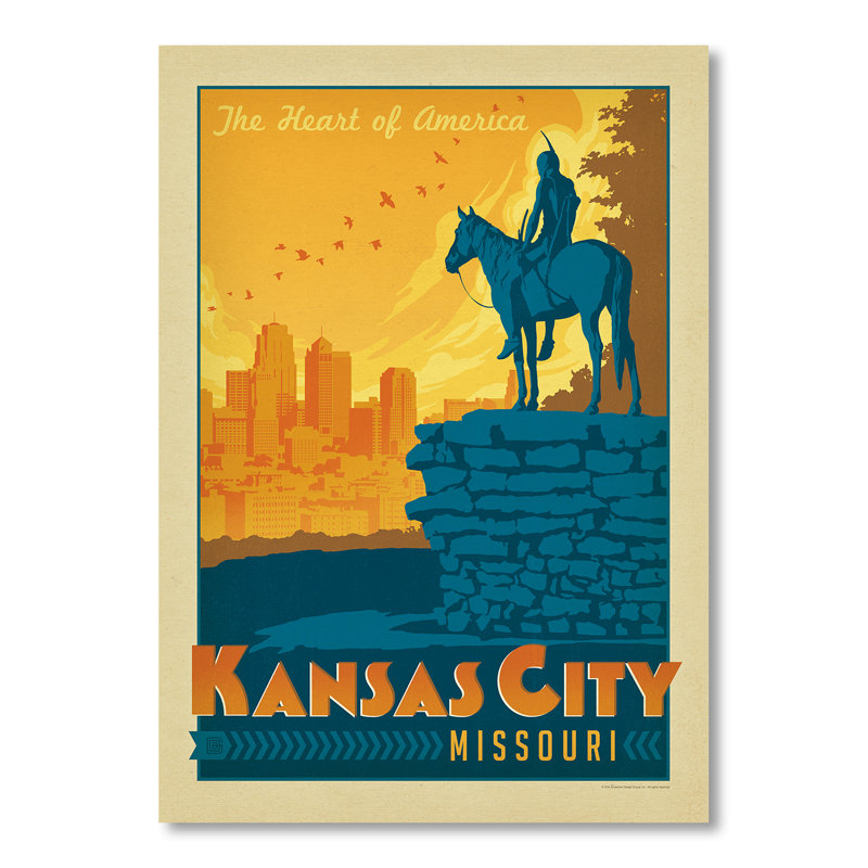 East Urban Home Wandbild Kansas City von Joel Anderson | Wayfair.de
